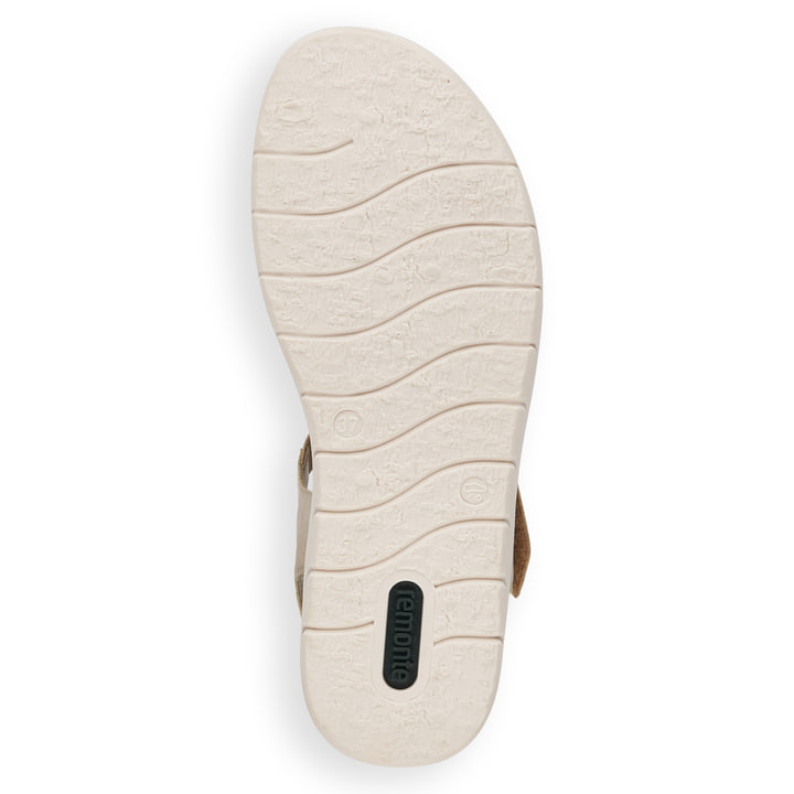 Remonte Artikelnummer D2058-90 remonte Damen Riemchensandalen hellbeige-metallic Günstiger Verkauf