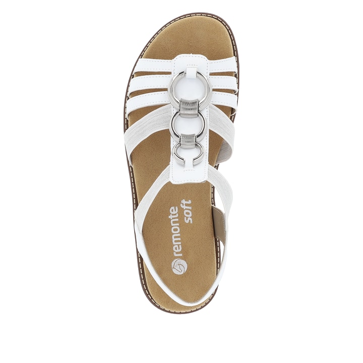 Remonte Artikelnummer D2073-80 remonte Damen Riemchensandalen edelweiß-silber Blitzverkäufe