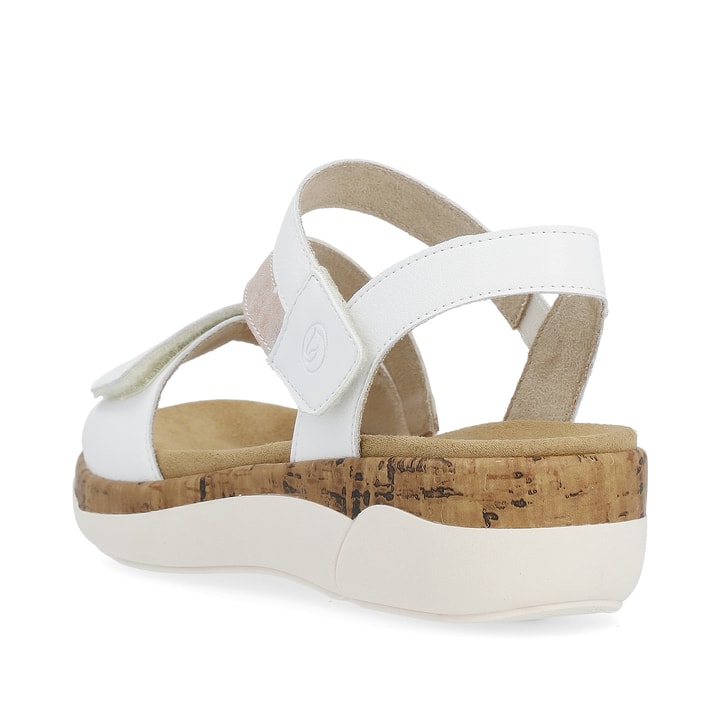 Remonte Artikelnummer R6860-80 remonte Damen Riemchensandalen sternenweiß-metallicrosé Outlet