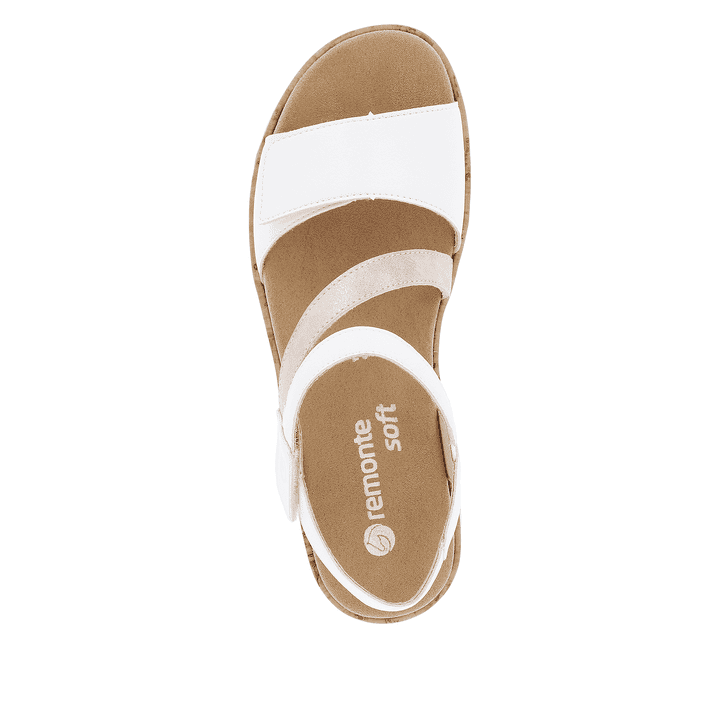 Remonte Artikelnummer R6860-80 remonte Damen Riemchensandalen sternenweiß-metallicrosé Outlet