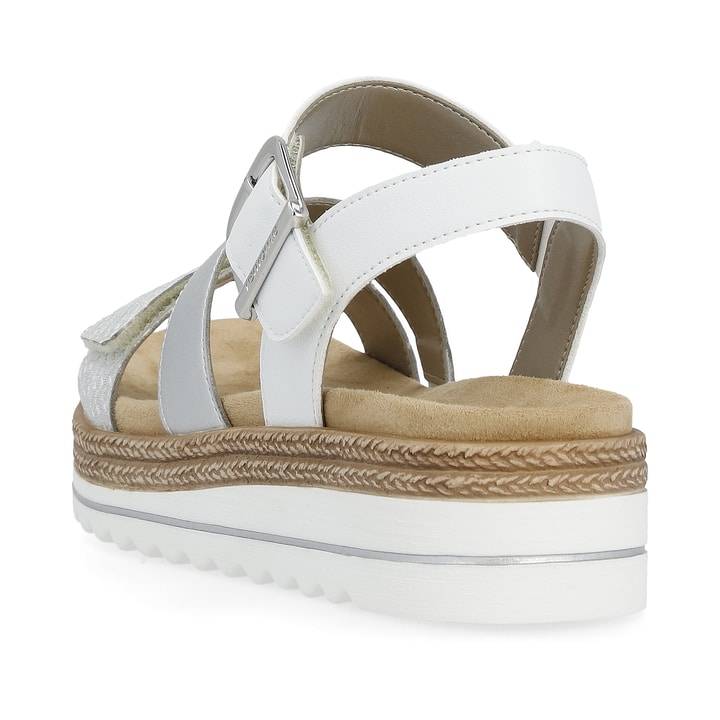 Remonte Artikelnummer D0Q55-90 remonte Damen Riemchensandalen silber-perlweiß Auslauf