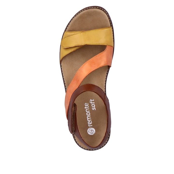 Remonte Artikelnummer D2050-25 remonte Damen Riemchensandalen braun-orange-gelb Verkauf
