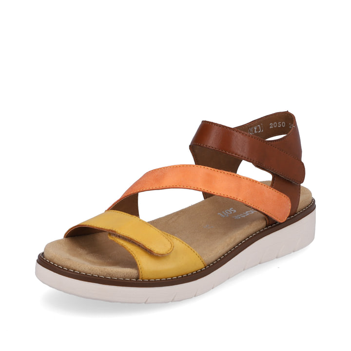 Remonte Artikelnummer D2050-25 remonte Damen Riemchensandalen braun-orange-gelb Verkauf
