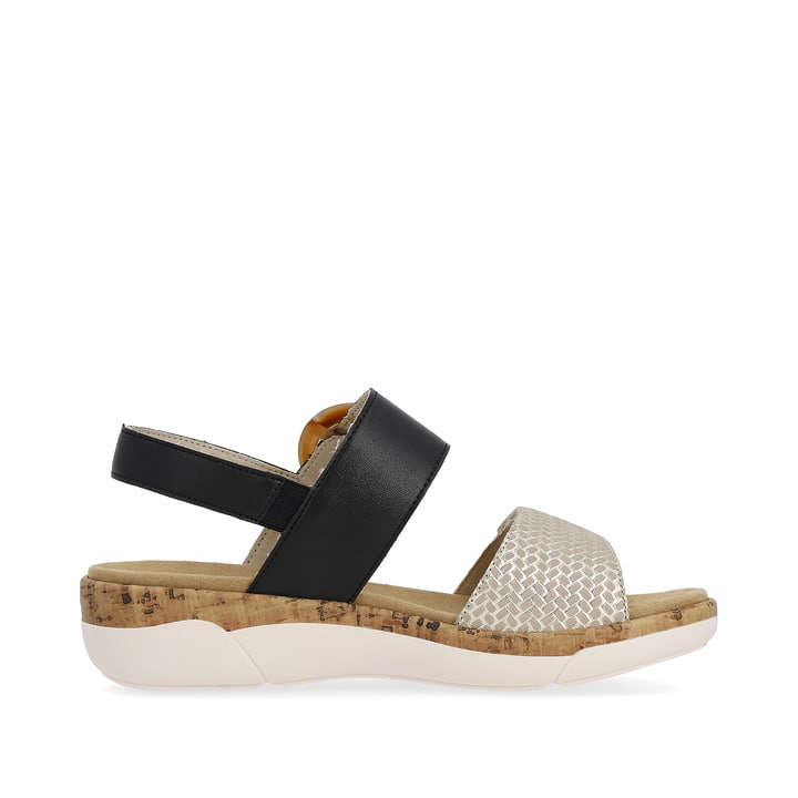 Remonte Artikelnummer R6853-02 remonte Damen Riemchensandalen stahlschwarz-goldbeige Hotsell