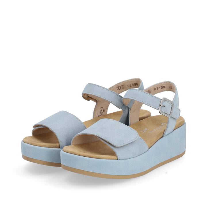 Remonte Artikelnummer D1N50-10 remonte Damen Riemchensandalen eisblau