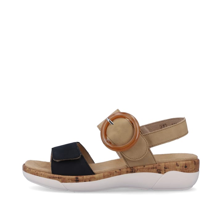 Remonte Artikelnummer R6853-60 remonte Damen Riemchensandalen sandbeige-stahlblau
