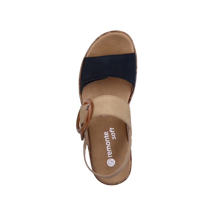 Remonte Artikelnummer R6853-60 remonte Damen Riemchensandalen sandbeige-stahlblau Meist gekauft