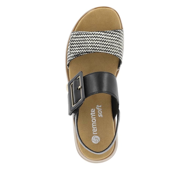 Remonte Artikelnummer D1J53-02 remonte Damen Riemchensandalen tiefschwarz-gestreift Blitzverkäufe