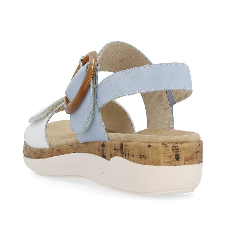 Remonte Artikelnummer R6853-10 remonte Damen Riemchensandalen babyblau-kristallweiß Verkauf