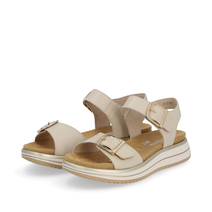 Remonte Artikelnummer D1J51-80 remonte Damen Riemchensandalen hellbeige