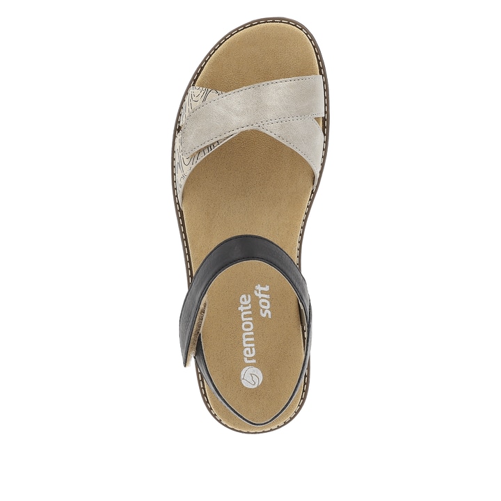 Remonte Artikelnummer D2049-63 remonte Damen Riemchensandalen sandbeige-tiefschwarz Günstiger Verkauf
