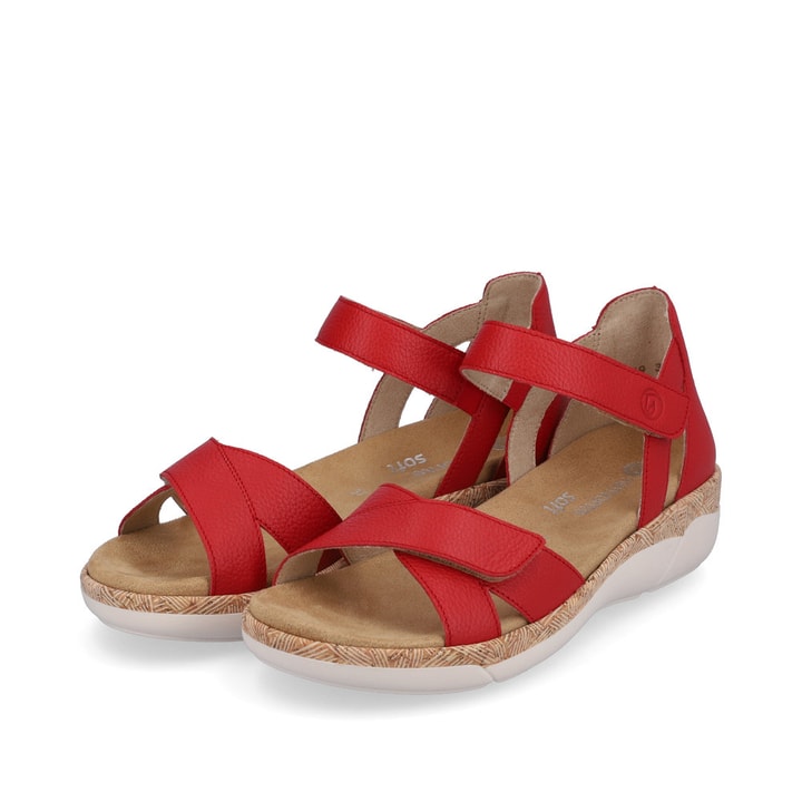 Remonte Artikelnummer R6859-33 remonte Damen Riemchensandalen rubinrot