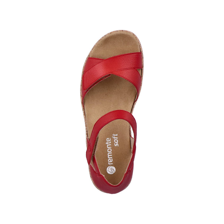 Remonte Artikelnummer R6859-33 remonte Damen Riemchensandalen rubinrot Fabrikverkauf