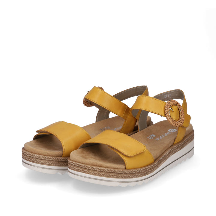 Remonte Artikelnummer D0Q52-68 remonte Damen Riemchensandalen honiggelb