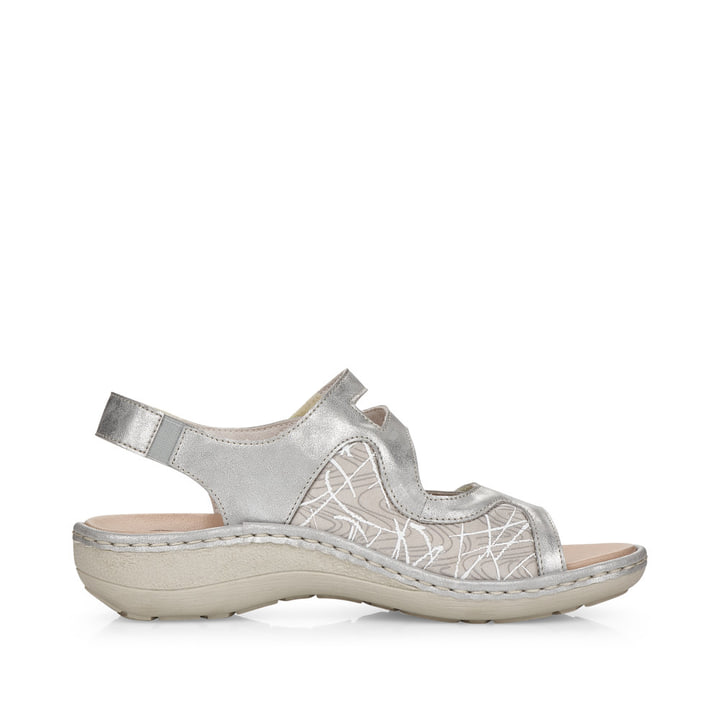 Remonte Artikelnummer D7647-40 remonte Damen Riemchensandalen silber-grau Muttertagsangebot