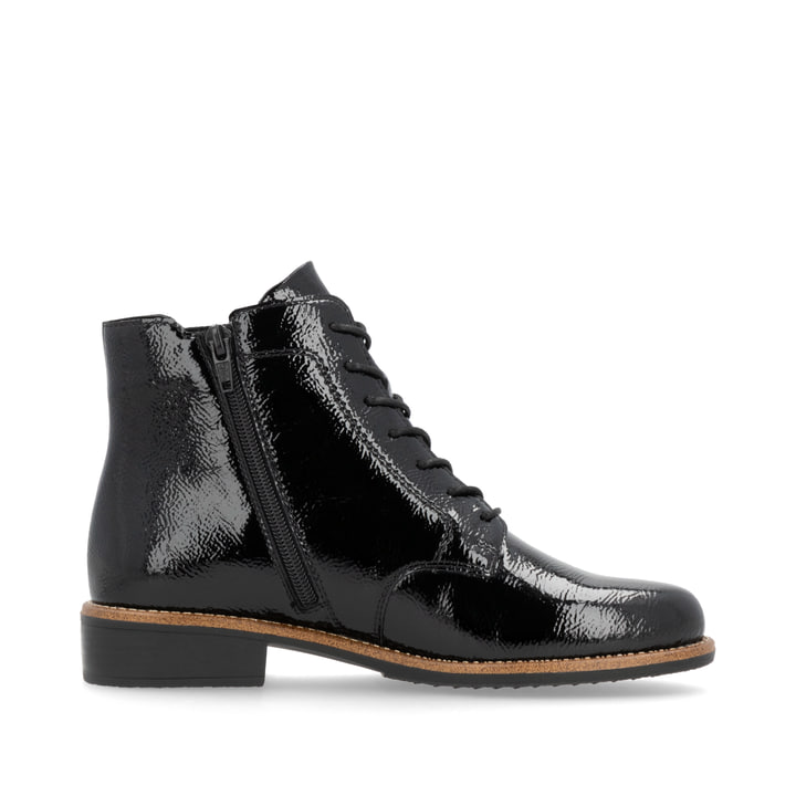 Remonte Artikelnummer D0F79-00 remonte Damen Kurzstiefel glanzschwarz Outlet