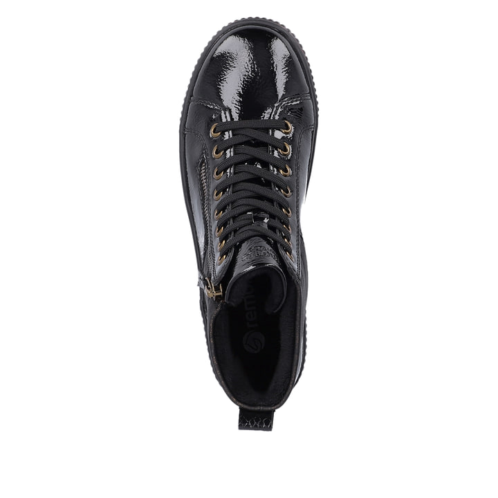 Remonte Artikelnummer D0775-01 remonte Damen Schnürschuhe schwarz-metallic Verkauf