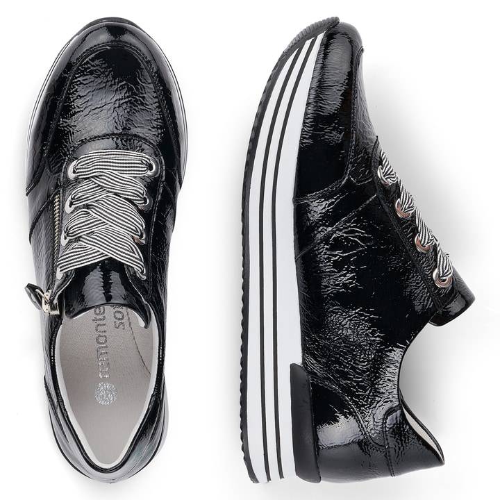 Remonte Artikelnummer D1302-02 remonte Damen Sneaker glanzschwarz Hotsell