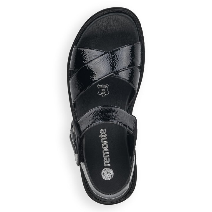 Remonte Artikelnummer D7950-01 remonte Damen Riemchensandalen glanzschwarz im Angebot