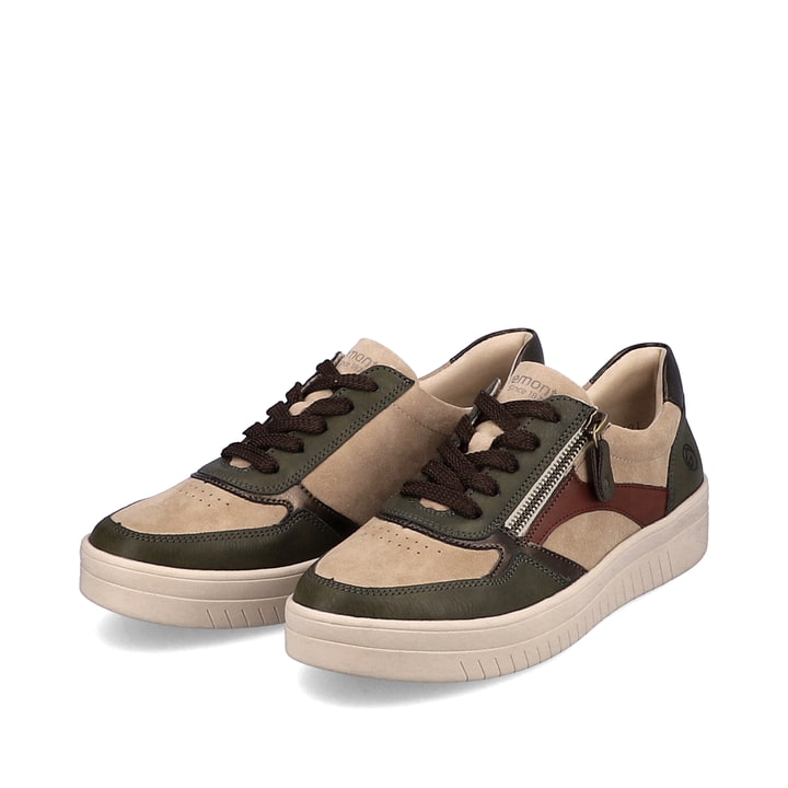 Remonte Artikelnummer D0J01-54 remonte Damen Sneaker khakigrün-beige