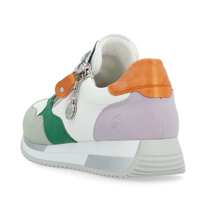 Remonte Artikelnummer D0H01-83 remonte Damen Sneaker weiß-grün-orange Outlet