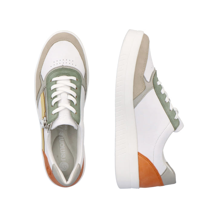 Remonte Artikelnummer D0J01-81 remonte Damen Sneaker edelweiß-mintgrün-grau im Angebot