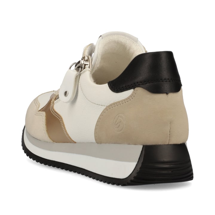 Remonte Artikelnummer D0H01-82 remonte Damen Sneaker blütenweiß-braunbeige Schlussverkauf
