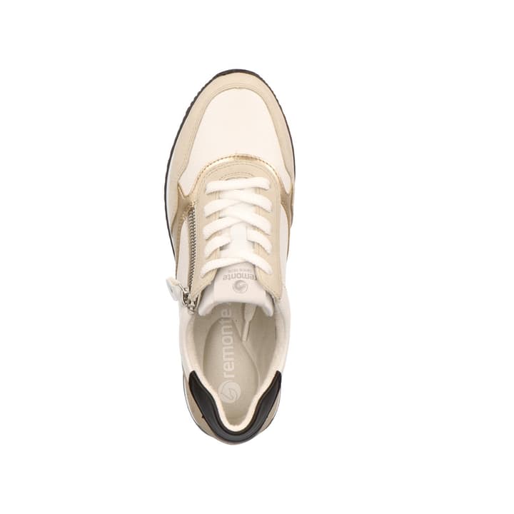 Remonte Artikelnummer D0H01-82 remonte Damen Sneaker blütenweiß-braunbeige Schlussverkauf