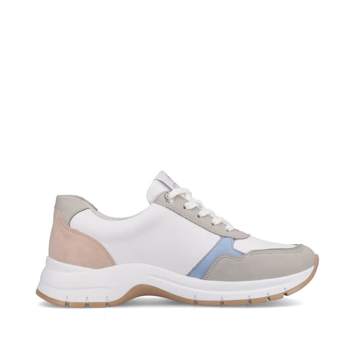 Remonte Artikelnummer D0G02-80 remonte Damen Sneaker reinweiß-altrosa-eisblau Schlussverkauf