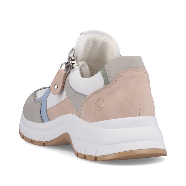 Remonte Artikelnummer D0G02-80 remonte Damen Sneaker reinweiß-altrosa-eisblau Schlussverkauf