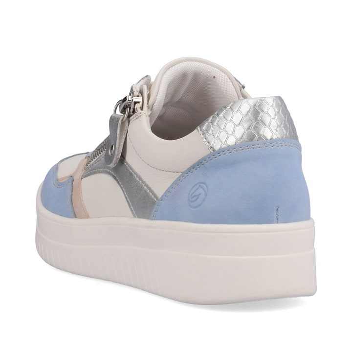 Remonte Artikelnummer D0J01-82 remonte Damen Sneaker macciatoweiß-eisblau-altrosa Auslauf