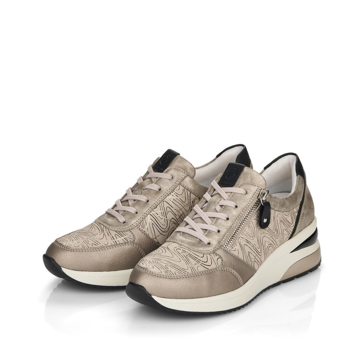 Remonte Artikelnummer D2400-60 remonte Damen Sneaker hellbeige-metallic