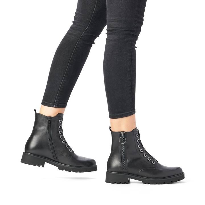 Remonte Artikelnummer D8671-01 remonte Damen Schnürstiefel mattschwarz Online
