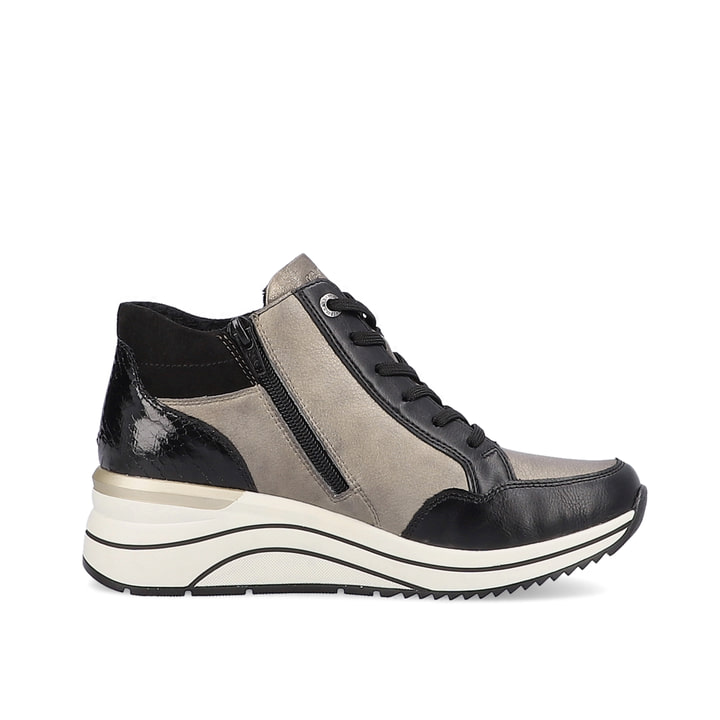 Remonte Artikelnummer D0T70-01 remonte Damen Sneaker mattschwarz-mondgrau Kauf eins, bekomm eins gratis
