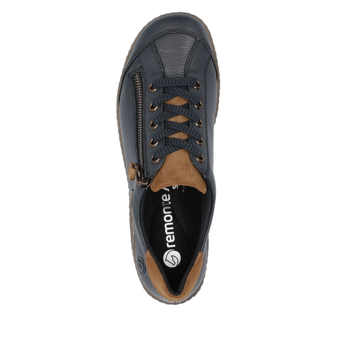 Remonte Artikelnummer R1402-16 remonte Damen Schnürschuhe königsblau-nougatbraun Online