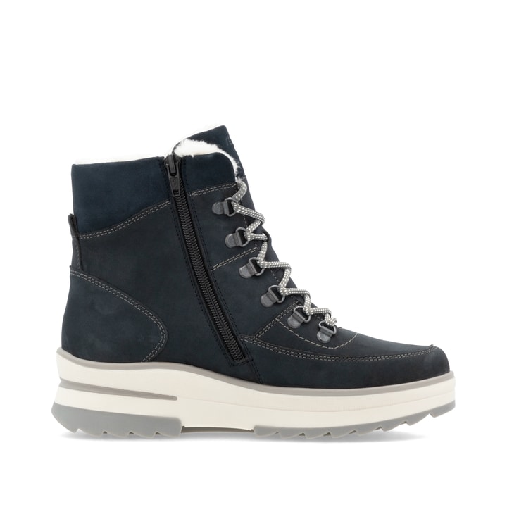 Remonte Artikelnummer D2B74-14 remonte Damen Schnürstiefel stahlblau Schlussverkauf