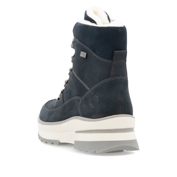 Remonte Artikelnummer D2B74-14 remonte Damen Schnürstiefel stahlblau Schlussverkauf