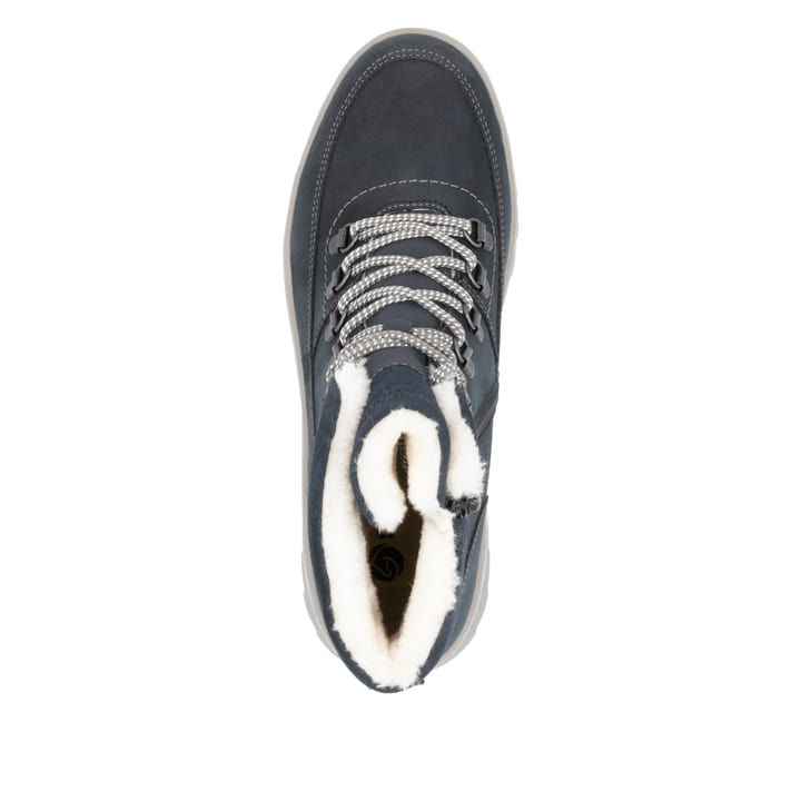 Remonte Artikelnummer D2B74-14 remonte Damen Schnürstiefel stahlblau Schlussverkauf