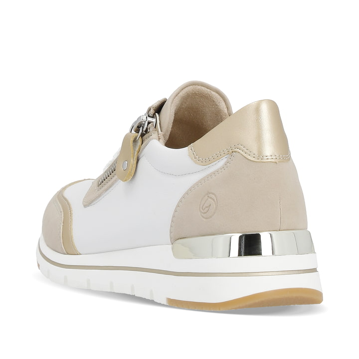Remonte Artikelnummer R6709-80 remonte Damen Sneaker reinweiß-lehmbeige Fabrikverkauf