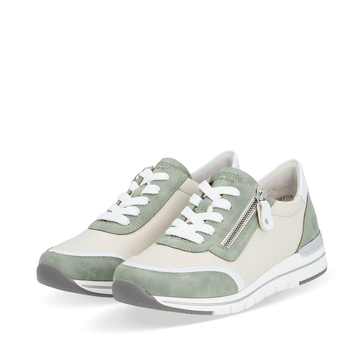 Remonte Artikelnummer R6709-81 remonte Damen Sneaker hellbeige-khakigrün