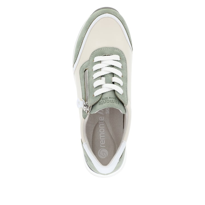 Remonte Artikelnummer R6709-81 remonte Damen Sneaker hellbeige-khakigrün Sonderangebot der Fabrik