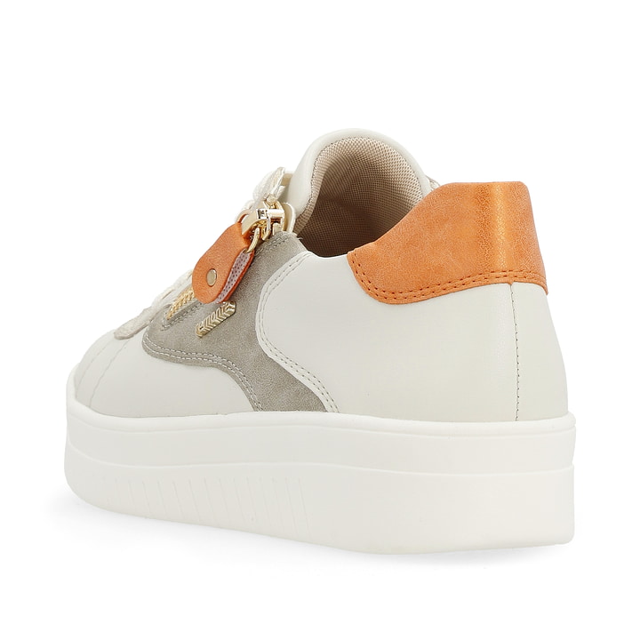 Remonte Artikelnummer D0J03-81 remonte Damen Sneaker altweiß-bronze-glutorange Vierteljährliche Förderung