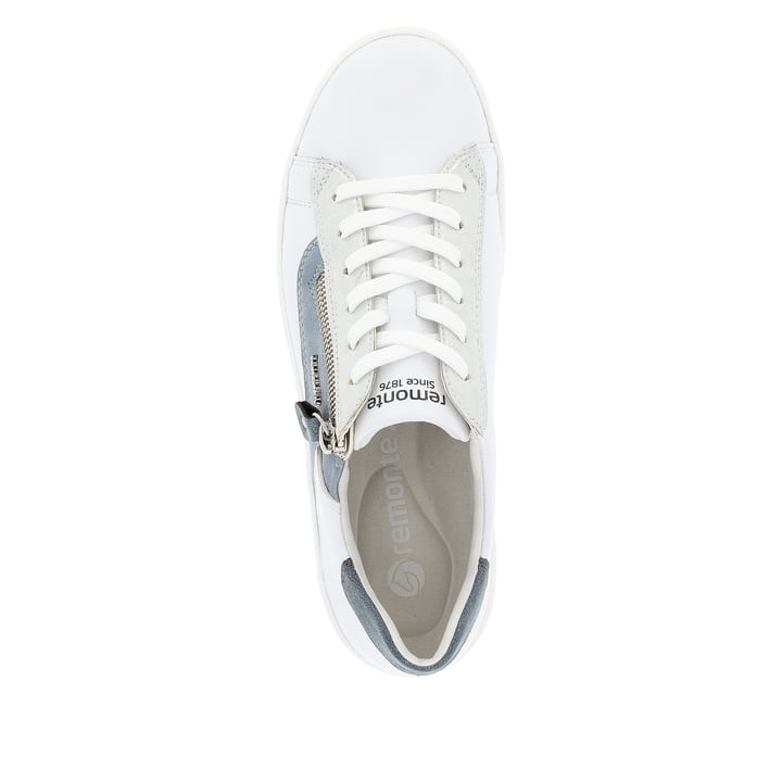 Remonte Artikelnummer D0J03-80 remonte Damen Sneaker perlweiß-metallicblau Kostenloser Versand international