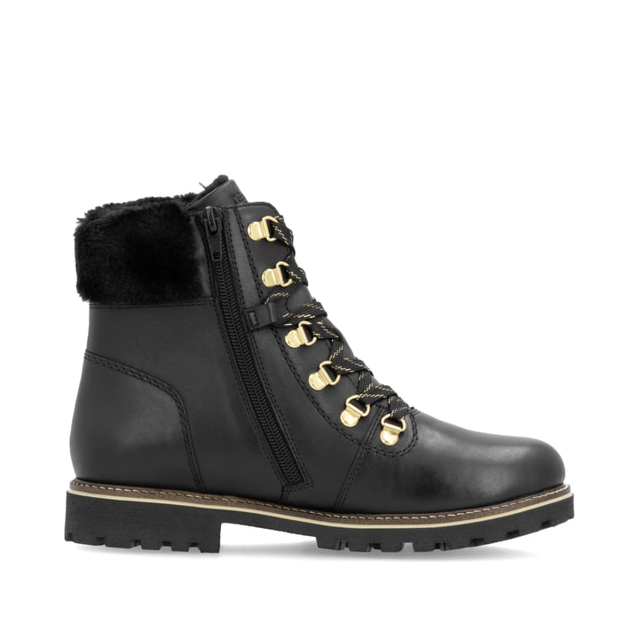 Remonte Artikelnummer D8483-00 remonte Damen Schnürstiefel mattschwarz Fabrikverkauf