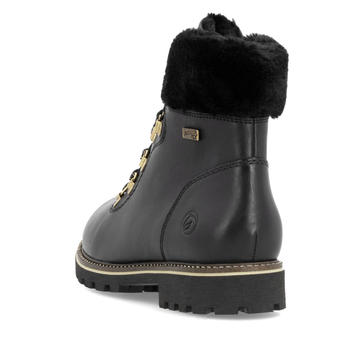 Remonte Artikelnummer D8483-00 remonte Damen Schnürstiefel mattschwarz Fabrikverkauf