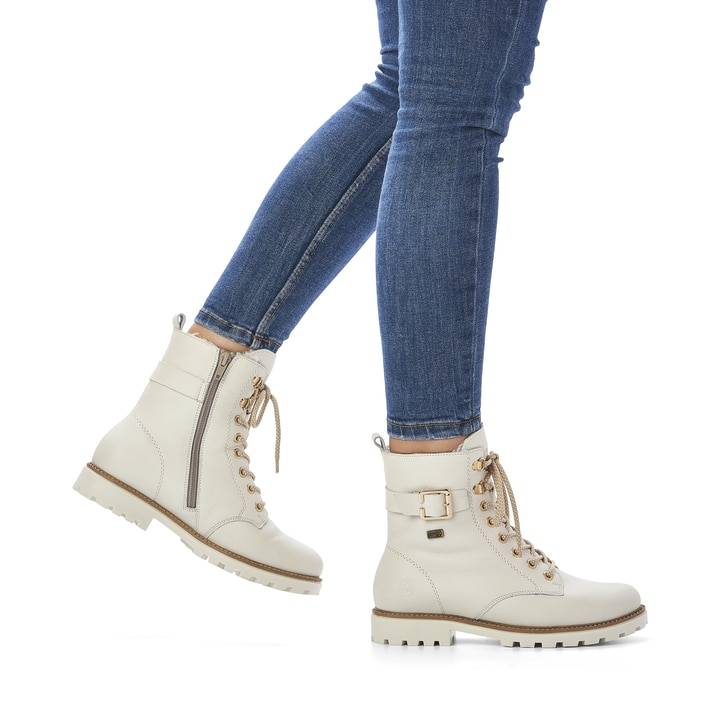 Remonte Artikelnummer D8475-80 remonte Damen Schnürstiefel perlweiß Exklusivangebot
