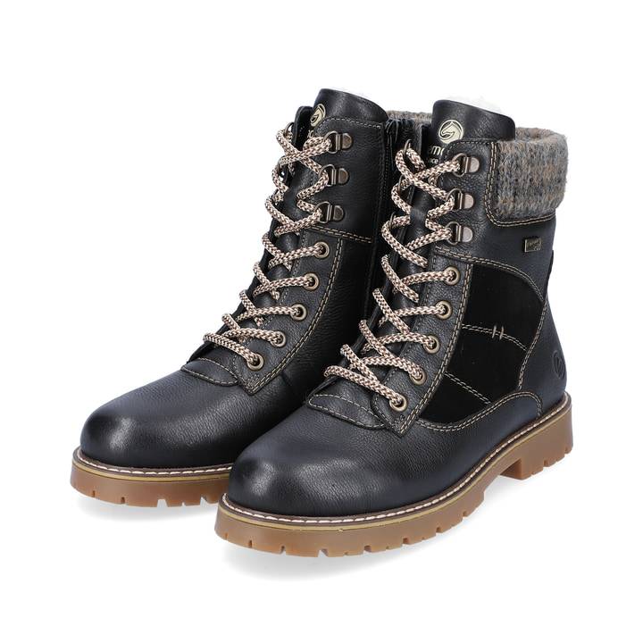 Remonte Artikelnummer D9378-00 remonte Damen Schnürstiefel graphitschwarz-anthrazit Black Friday