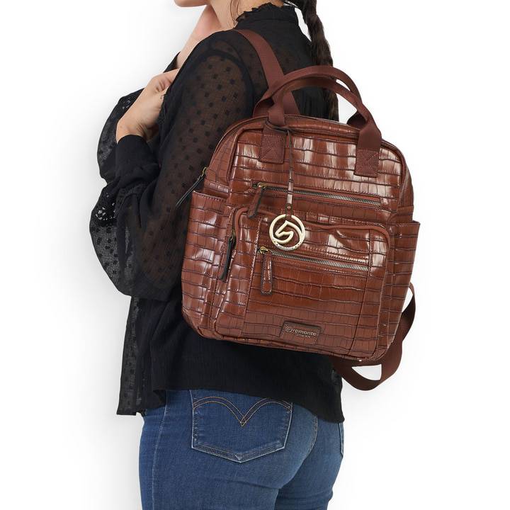 Remonte Artikelnummer Q0520-25 remonte Rucksack glanzbraun Kostenloser Versand