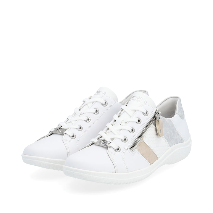 Remonte Artikelnummer D1E00-81 remonte Damen Schnürschuhe blütenweiß-metallic