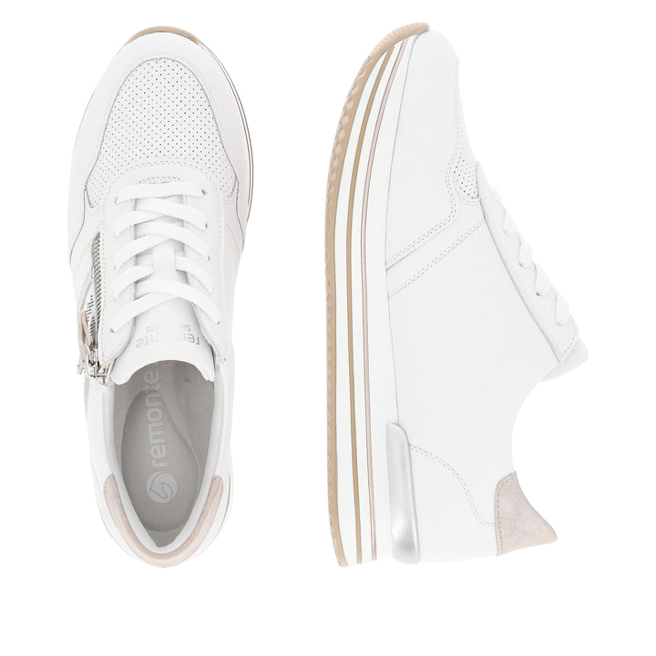 Remonte Artikelnummer D1318-80 remonte Damen Sneaker edelweiß-altrosa Neuheiten